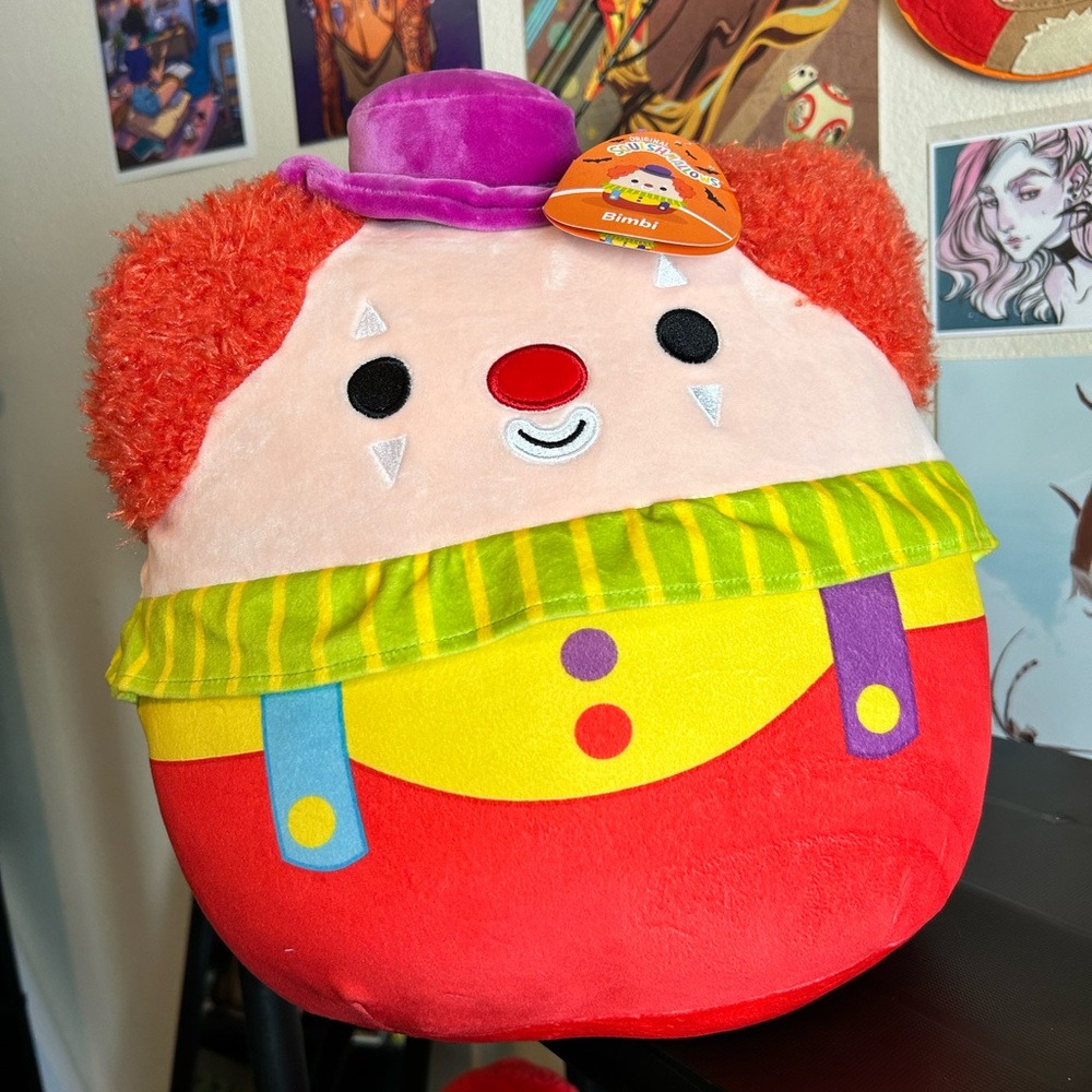 Bimbi Clown Halloween Squishmallow NWT